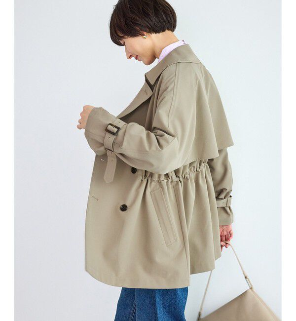 Rope&rsquo;Picnic「ミドル丈トレンチコート/撥水・花粉ガード」|トレンチコート|