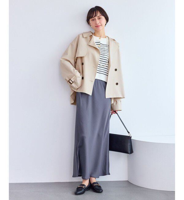 Rope&rsquo;Picnic「ショート丈トレンチコート/撥水・花粉ガード」|トレンチコート|