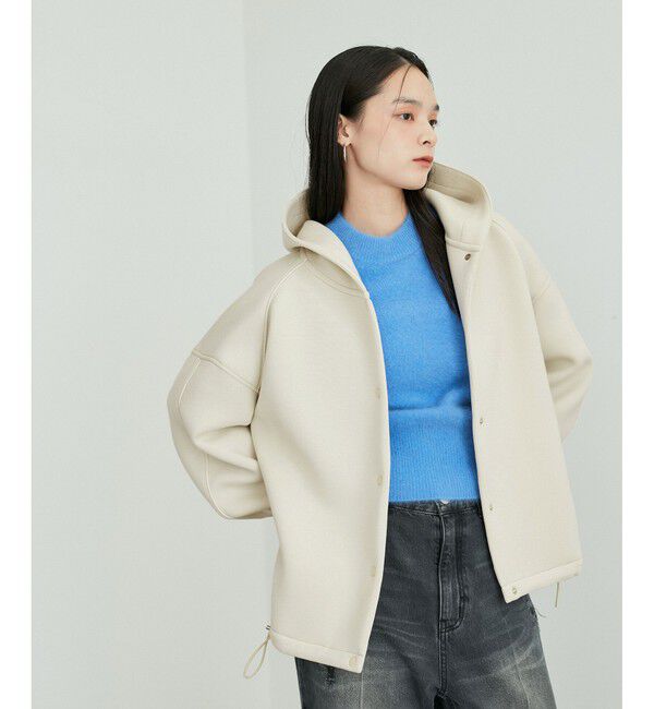 ADAM ET ROPE'「【サステナブル】フーディーブルゾン」|ブルゾン・スタジャン|