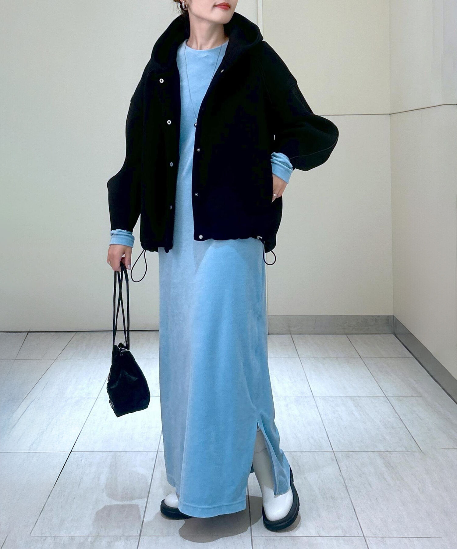 ADAM ET ROPE'「【サステナブル】フーディーブルゾン」|ブルゾン・スタジャン|