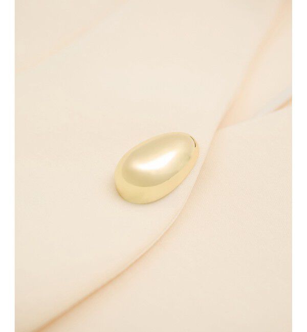 ADAM ET ROPE'「【洗える】エッグブローチ付きペプラムカーディガン」|カーディガン|