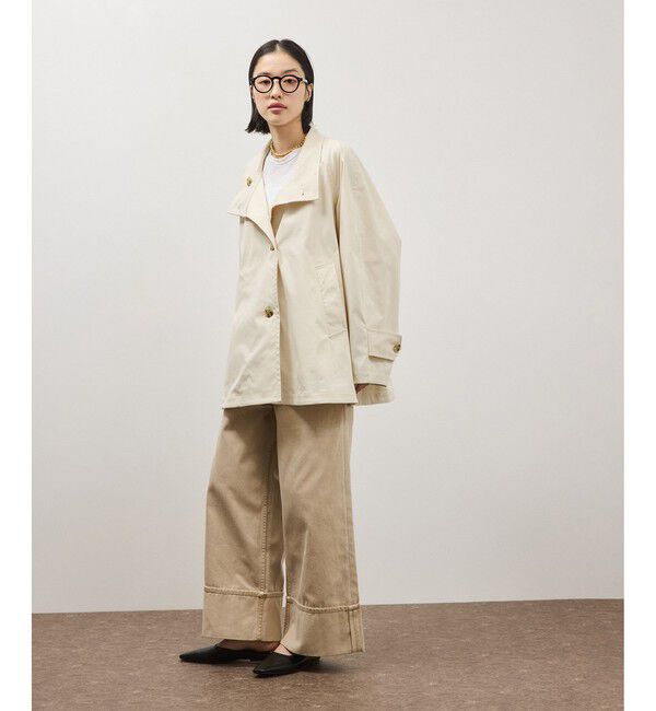 ADAM ET ROPE'「フレアーミドルトレンチコート」|トレンチコート|