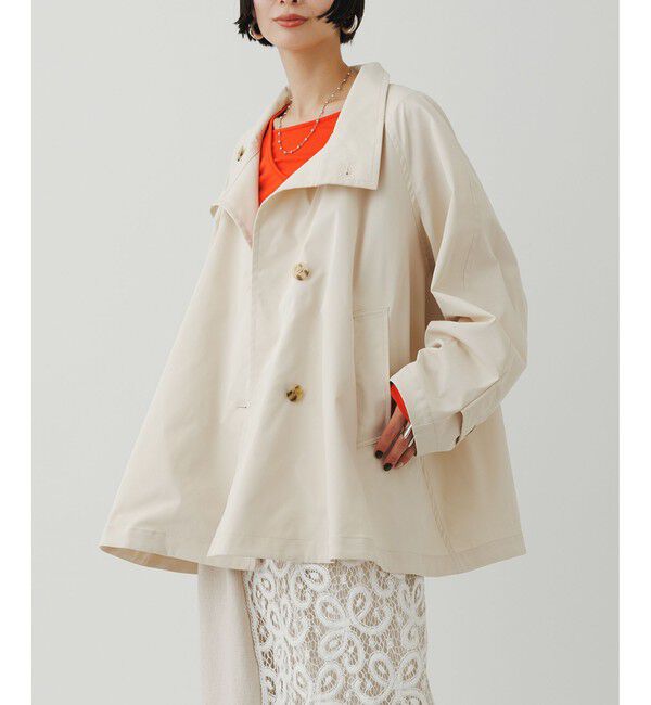 ADAM ET ROPE'「フレアーミドルトレンチコート」|トレンチコート|