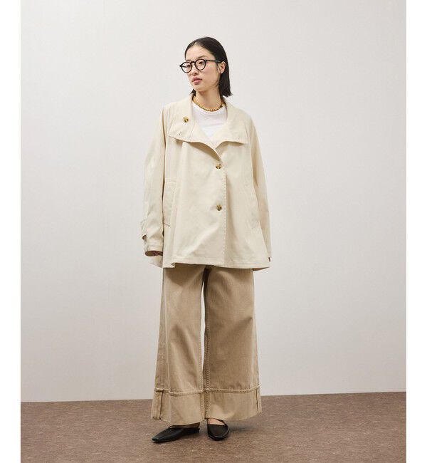 ADAM ET ROPE'「フレアーミドルトレンチコート」|トレンチコート|