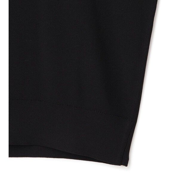 ADAM ET ROPE'「【WEB限定】ハーフスリーブバイカラーポロニット」|ポロシャツ|