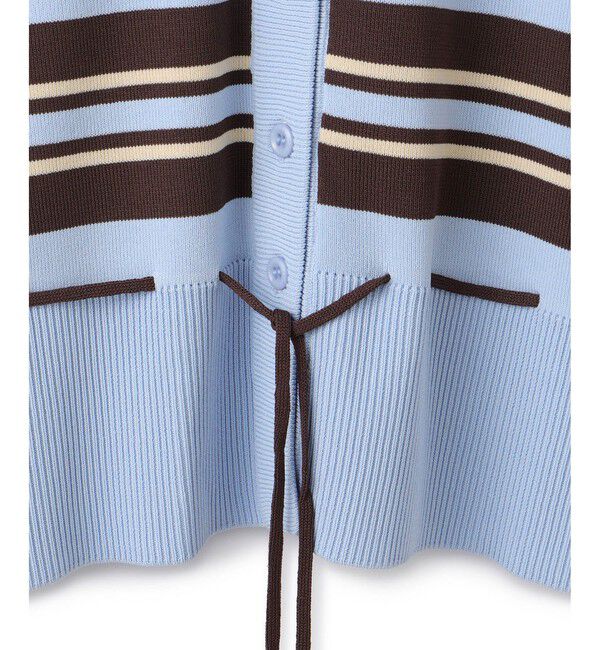 ADAM ET ROPE'「【WEB限定】バイカラーカーディガン」|カーディガン|