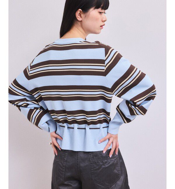 ADAM ET ROPE'「【WEB限定】バイカラーカーディガン」|カーディガン|