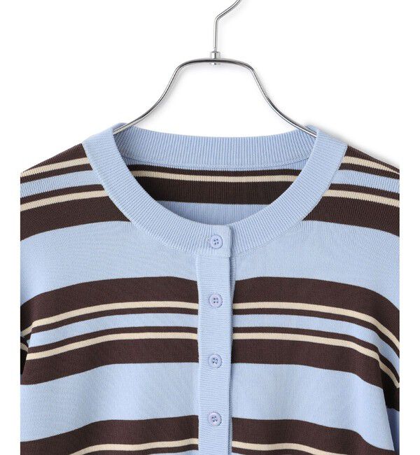 ADAM ET ROPE'「【WEB限定】バイカラーカーディガン」|カーディガン|