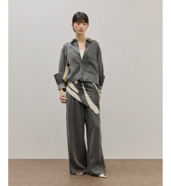 ADAM ET ROPE'「ライトデニムイージーパンツ」|デニム|