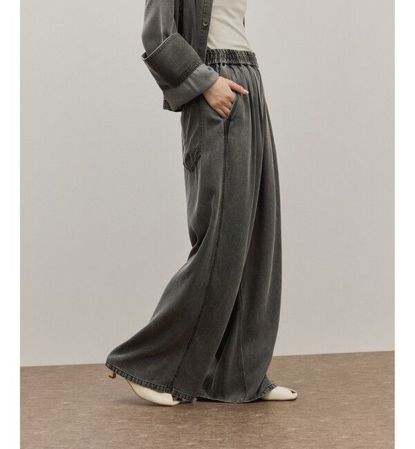 ADAM ET ROPE'「ライトデニムイージーパンツ」|デニム|