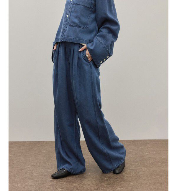 ADAM ET ROPE'「ライトデニムイージーパンツ」|デニム|