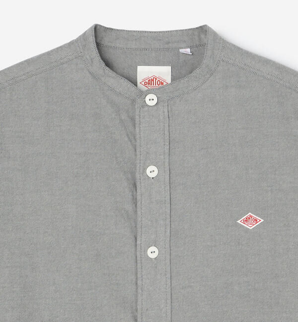 DANTON「DANTON | コットンフランネル バンドカラーシャツ MEN」|シャツ・ブラウス|