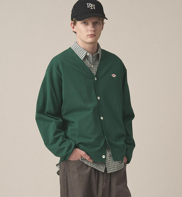 DANTON「DANTON | ジャージーニット Vネックカーディガン MEN」|ニット・セーター|