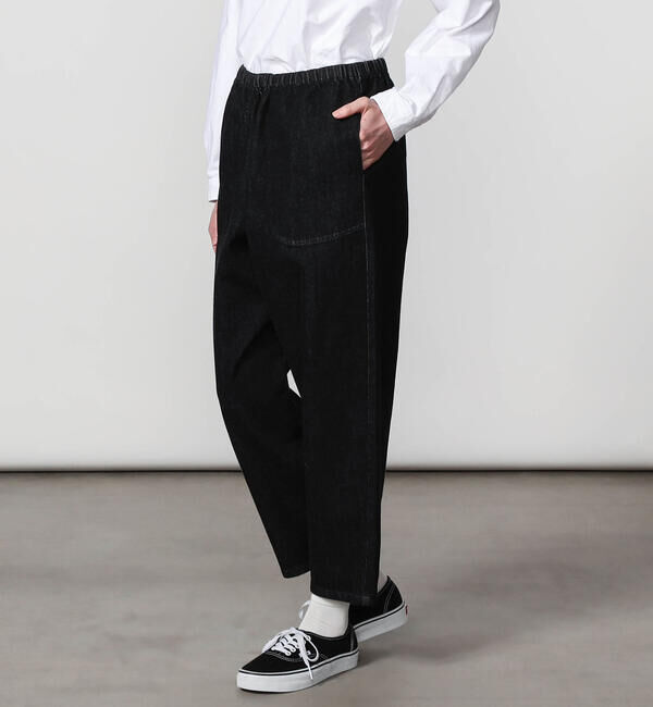 DANTON「DANTON | ブラックデニム イージーパンツ WOMEN」|デニム|