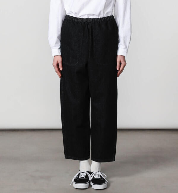 DANTON「DANTON | ブラックデニム イージーパンツ WOMEN」|デニム|