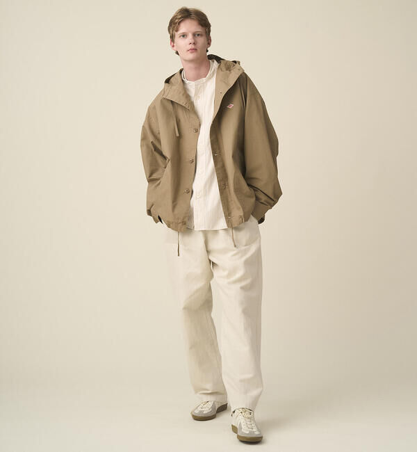 DANTON「DANTON | コットンリネン ショートフードジャケット MEN」|テーラードジャケット|