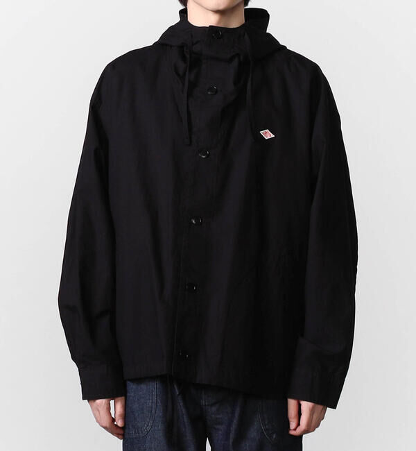 DANTON「DANTON | コットンリネン ショートフードジャケット MEN」|テーラードジャケット|