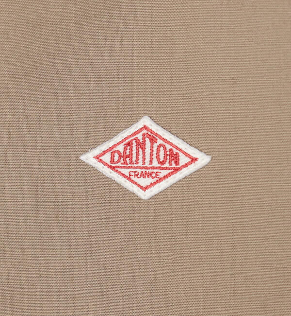 DANTON「DANTON | コットンリネンダンプ ショートフードジャケット WOMEN」|テーラードジャケット|