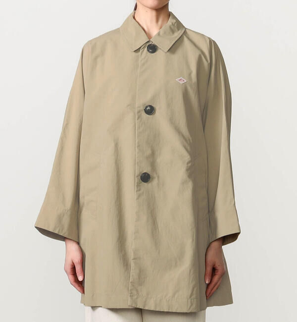 DANTON「DANTON | ナイロンタッサー ドルマンスリーブコート WOMEN」|ダッフルコート|