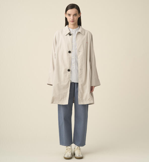 DANTON「DANTON | ナイロンタッサー ドルマンスリーブコート WOMEN」|ダッフルコート|