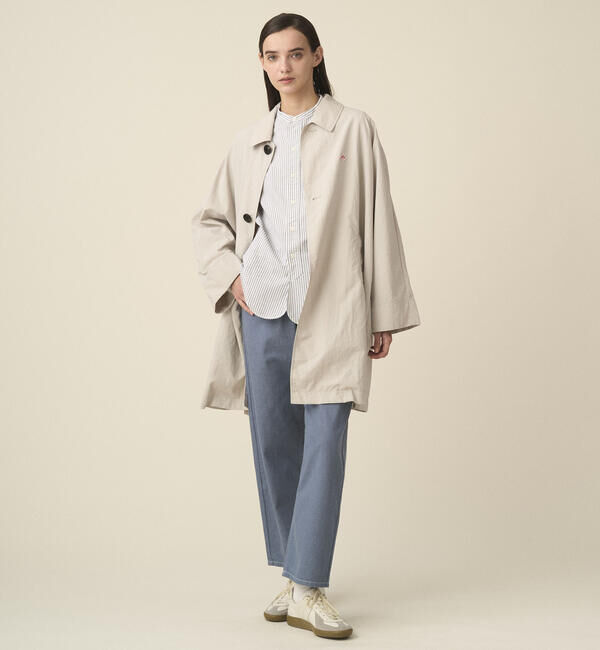 DANTON「DANTON | ナイロンタッサー ドルマンスリーブコート WOMEN」|ダッフルコート|