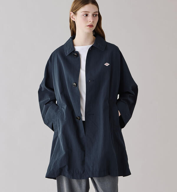 DANTON「DANTON | ナイロンタッサー ドルマンスリーブコート WOMEN」|ダッフルコート|