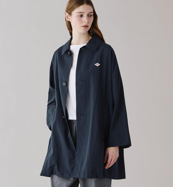 DANTON「DANTON | ナイロンタッサー ドルマンスリーブコート WOMEN」|ダッフルコート|