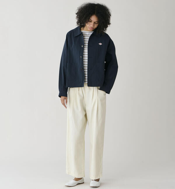 DANTON「DANTON | ナイロンタッサー ドルマンスリーブジャケット WOMEN」|テーラードジャケット|