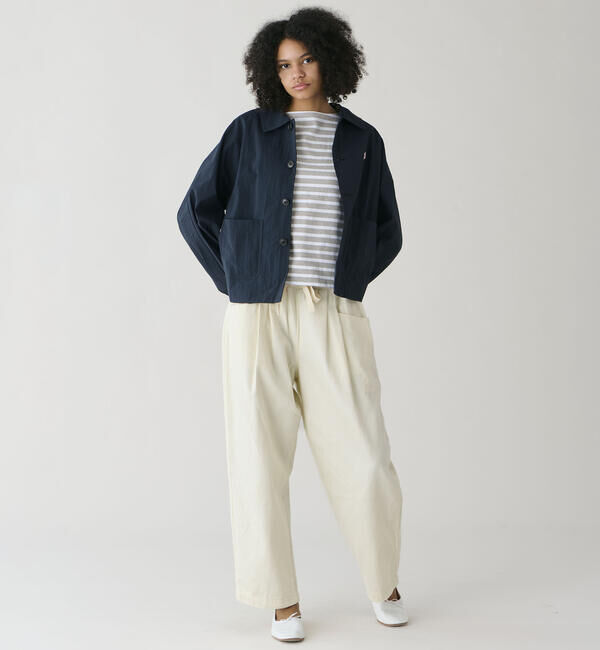 DANTON「DANTON | ナイロンタッサー ドルマンスリーブジャケット WOMEN」|テーラードジャケット|