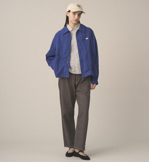 DANTON「DANTON | ナイロンタッサー ドルマンスリーブジャケット WOMEN」|テーラードジャケット|