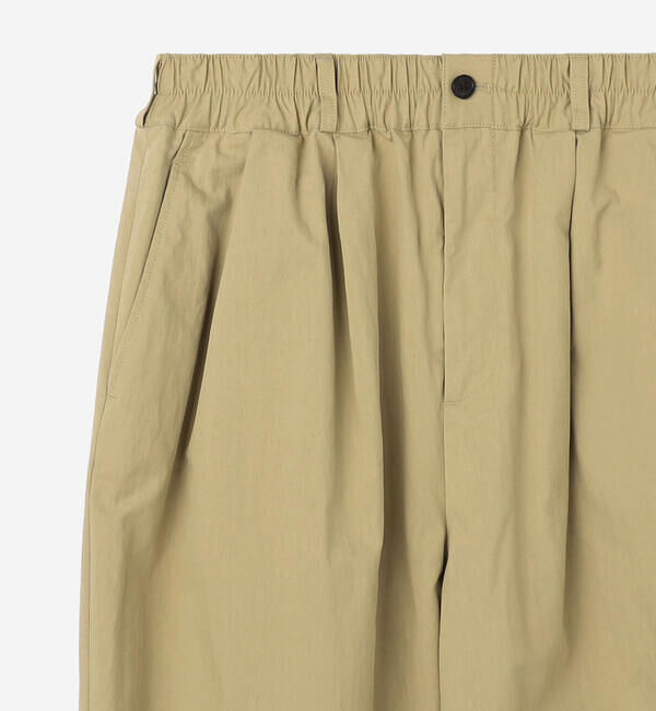 DANTON「DANTON | コットンナイロンツイル 2タックワイドイージーパンツ WOMEN」|チノ|