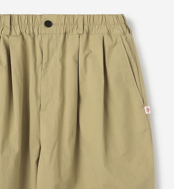 DANTON「DANTON | コットンナイロンツイル 2タックワイドイージーパンツ WOMEN」|チノ|