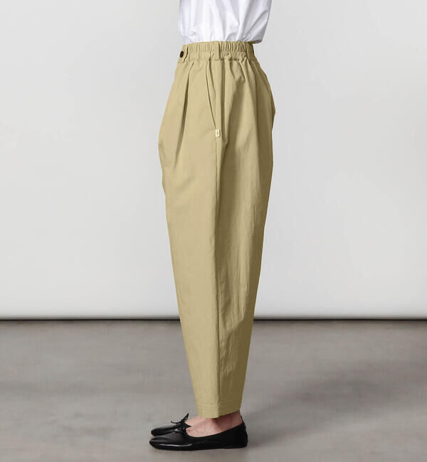 DANTON「DANTON | コットンナイロンツイル 2タックワイドイージーパンツ WOMEN」|チノ|