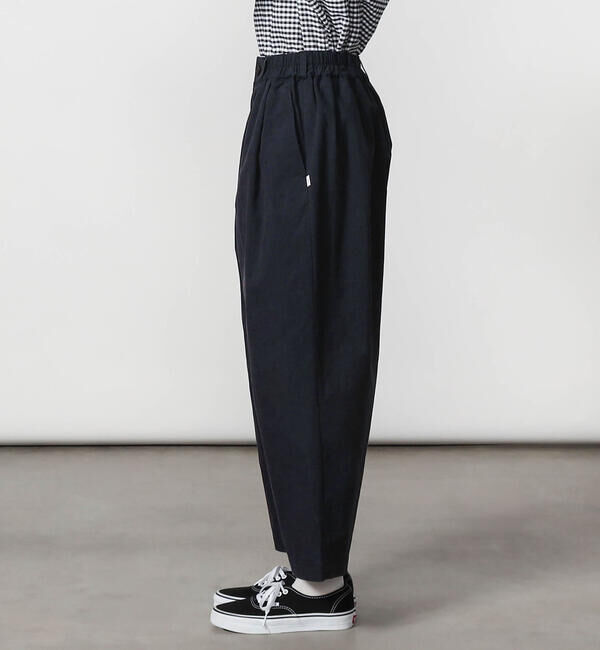 DANTON「DANTON | コットンナイロンツイル 2タックワイドイージーパンツ WOMEN」|チノ|