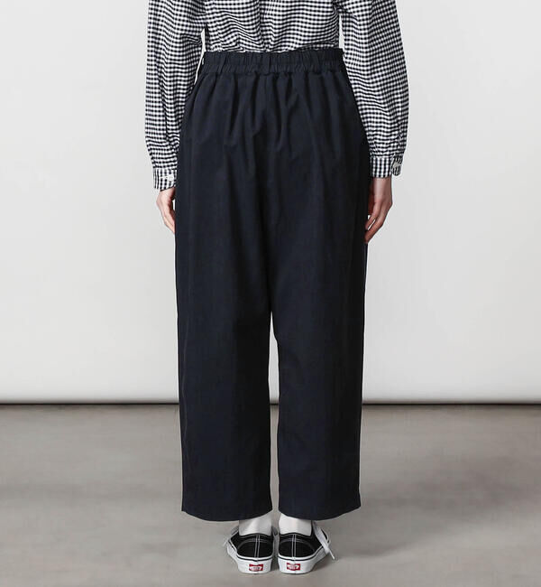 DANTON「DANTON | コットンナイロンツイル 2タックワイドイージーパンツ WOMEN」|チノ|