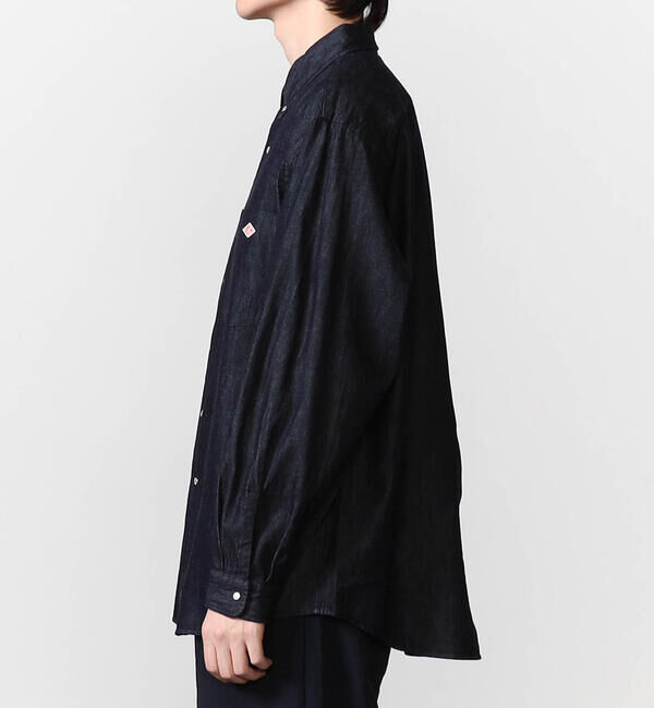DANTON「DANTON | デニムダンガリー ボタンダウン長袖シャツ MEN」|シャツ・ブラウス|