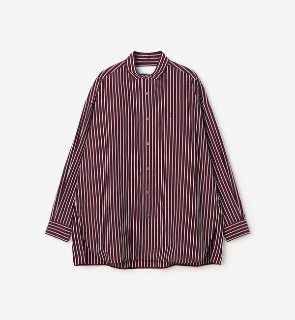  「TICCA | コットン スクエアビッグシャツ WOMEN」|シャツ・ブラウス|WINE