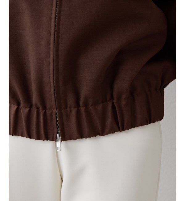  「平織りジップブルゾン」|ブルゾン・スタジャン|