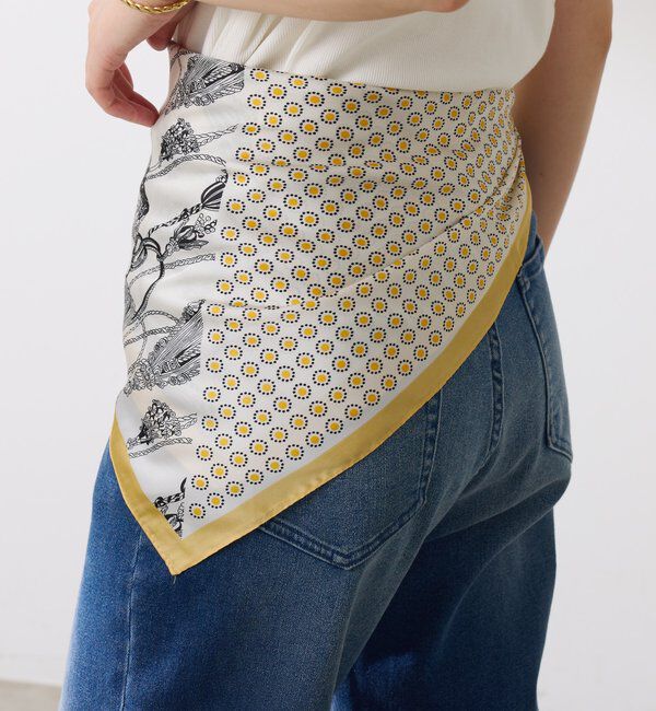  「【PAPILLONNER/パピヨネ】ミックス柄スカーフ」|マフラー|