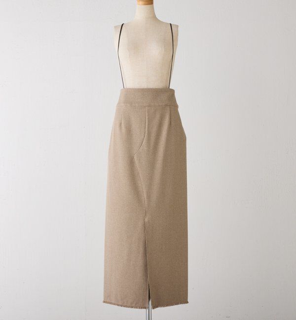  「【CEPIE./セピエ】トップフリンジスカート」|スカート|ベージュ