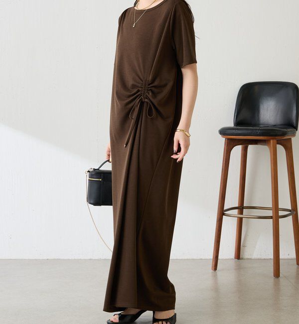  「【接触冷感】フロントドロストカットワンピース」|ワンピース|