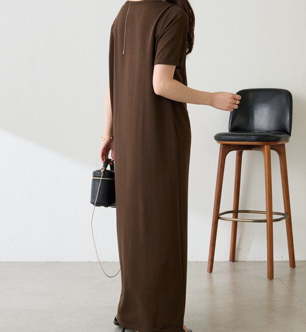  「【接触冷感】フロントドロストカットワンピース」|ワンピース|