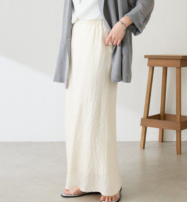  「【上品見え】シアージャガードフレアスカート」|スカート|