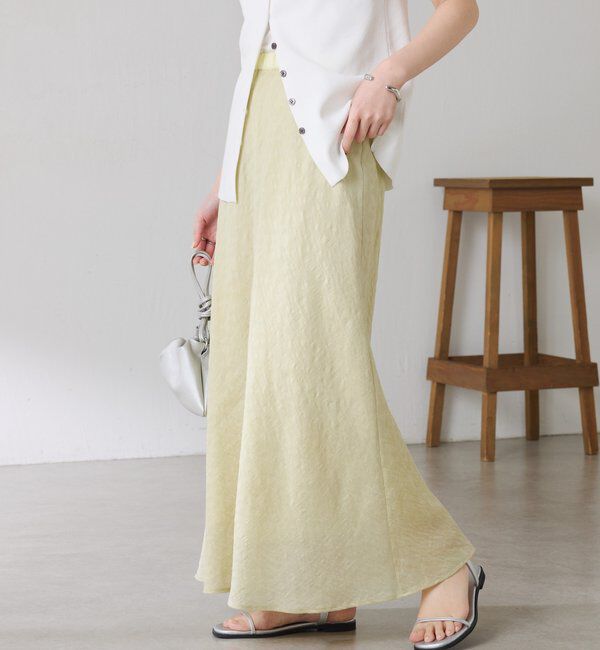  「【上品見え】シアージャガードフレアスカート」|スカート|