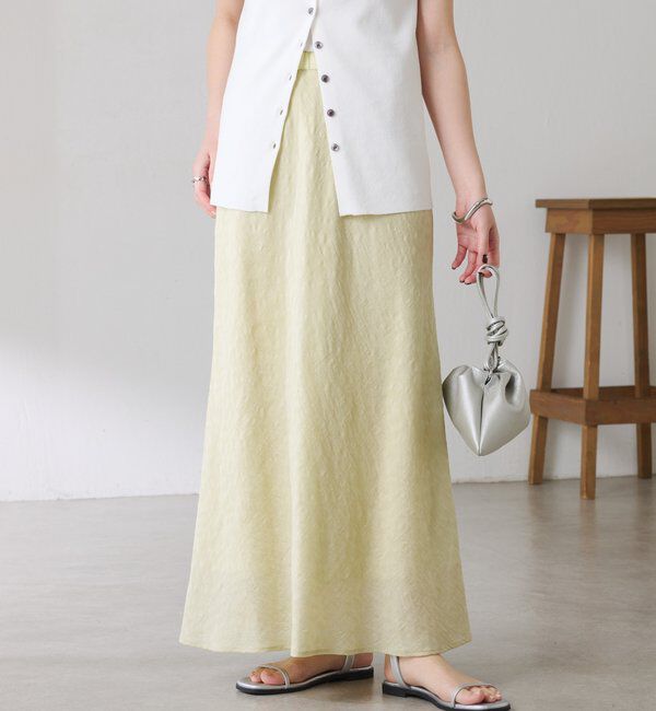  「【上品見え】シアージャガードフレアスカート」|スカート|