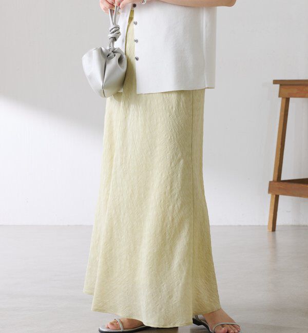  「【上品見え】シアージャガードフレアスカート」|スカート|