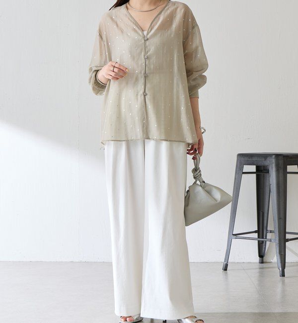  「【ロングシーズン使える】シアードットシャツ」|シャツ・ブラウス|