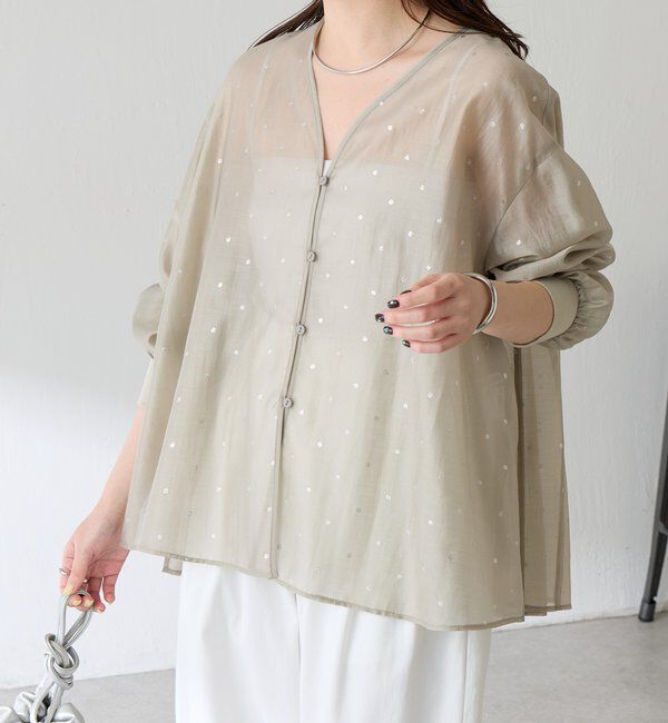  「【ロングシーズン使える】シアードットシャツ」|シャツ・ブラウス|