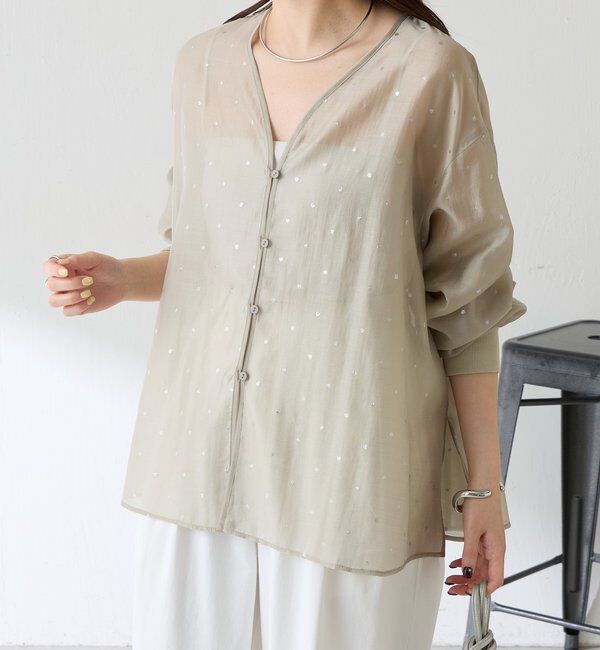  「【ロングシーズン使える】シアードットシャツ」|シャツ・ブラウス|