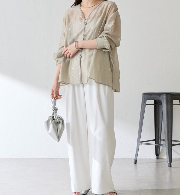  「【ロングシーズン使える】シアードットシャツ」|シャツ・ブラウス|